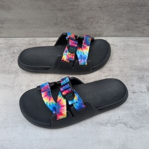 Chaco Chillos Slide Dark Tie Dye Summer Sandal Youth Size 5